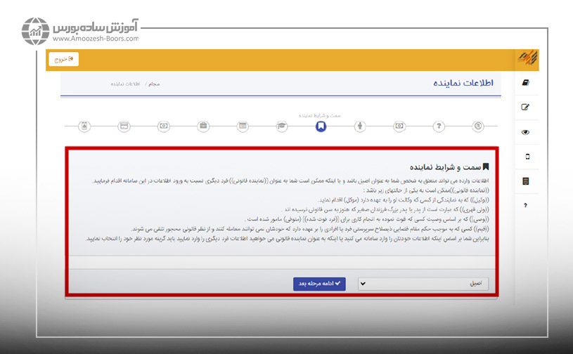 شرایط نمایتده
