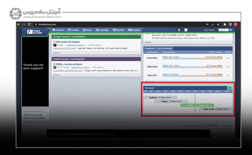 ساعت سایت فارکس فکتوری