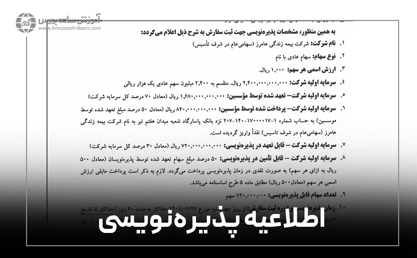 پذیرهنویسی چیست؟