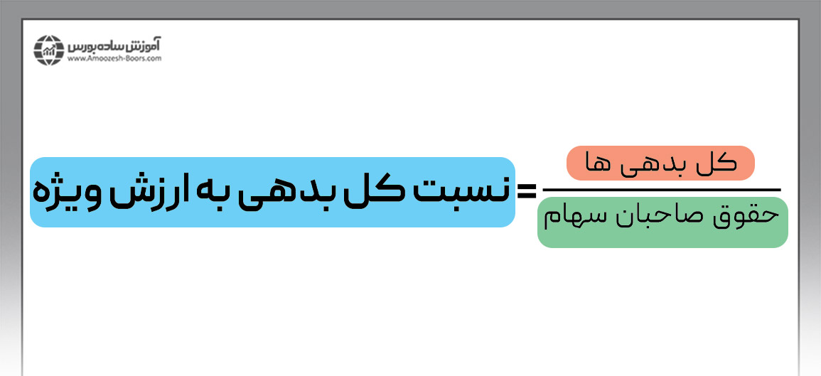 فرمول نسبت کل بدهی به ارزش ویژه