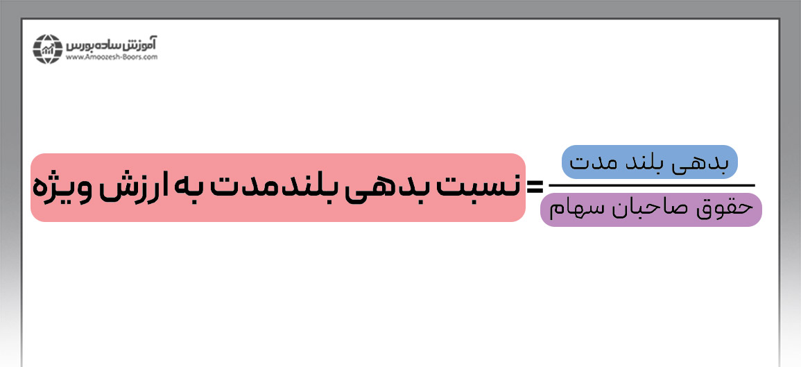 فرمول نسبت بدهی بلندمدت به ارزش ویژه